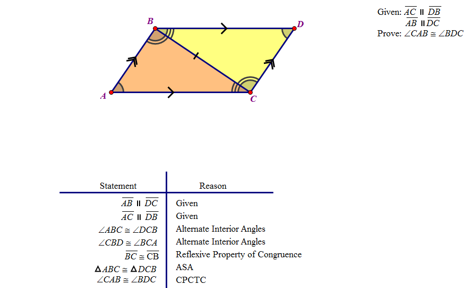 Practice 4 4 Using Congruent Triangles Cpctc Worksheet